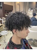 波巻きパーマ/波巻き