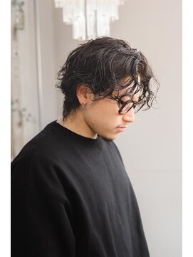 ステップボーンカット トーキョー(STEP BONE CUT TOKYO) 【ステップボーンカット】メンズセンターパートパーマ
