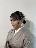 【ZEST中野/野口】シンプルシニヨン/卒業式ヘア/袴ヘア