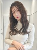 ウェットヘアオリーブベージュ×レイヤーカット×新潟万代