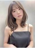 イメチェンヘアスタイル/こなれミディ/レイヤーカット/大人前髪