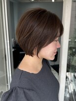 エトラ 渋谷店(etora)&nbsp;after→Before※右スワイプ小顔◎ネビージュ ショートボブ前髪