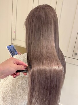 ベレーザ 渋谷(BELEZA) 11585ミルクティーベージュ髪質改善ストレートマロンベージュ