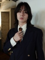 ノラジャーニー(NORA Journey)&nbsp;メンズボブウルフメンズミディアムレイヤーカットメンズウルフ