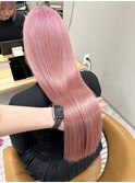 ピンク ハイトーン ダブルカラー ブリーチ ケアブリーチ