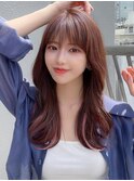 イメチェン姫カットレイヤーロングニュアンスカラー美髪