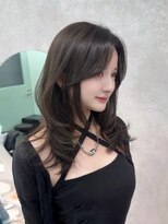 ジーニー 千葉(GENiE)&nbsp;黒髪カタログ/クラゲヘアー/オリーブグレー/千葉駅