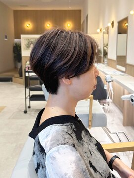 アビエブラン 若江岩田(abije blanc) 透け感ハイライトショート【若江岩田】