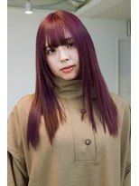 ラック 表参道(LUCK) ワインレッドカラー/ケアブリーチ/ブリーチ/表参道/原宿