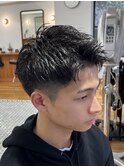 MEN'S HAIR/アップバングショート/ツーブロショート/表参道駅