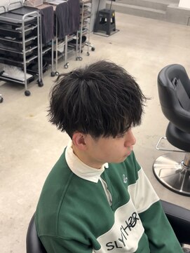 テンション(tension) メンズカットシャドウパーマニュアンスパーマ眉毛カット札幌大通