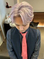 インク サカエ(inq sakae)&nbsp;ケアブリーチ2回/ハイトーンホワイト/メンズカット/ショート