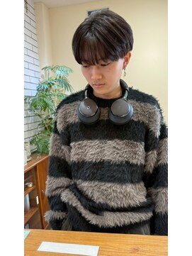 シフト(SHEEFT) マッシュボブスタイル韓国ビジネスマッシュシースルーバング