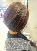 ひし形シルエットボブ
