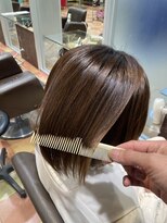 シャンプーボーイ 佐賀(SHAMPOO BOY)&nbsp;白髪ぼかし＋髪質改善ストレート【佐賀美容室/白髪ケア】
