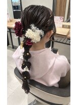 ユニックス アリオ亀有店(UNIX)&nbsp;【華やかふわふわ】編み下ろしヘアアレンジ