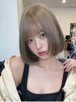 ロッソ 大橋店(Rosso) ミルクティーのコンパクトボブ【大橋】