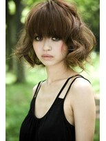イデー ヘアサロン(idee Hair Salon)&nbsp;裾広がりのカーリーボブ