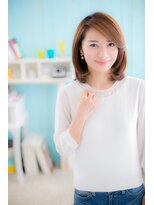 ミック ヘアアンドビューティー 大山店(miq  Hair&Beauty)&nbsp;媚びない大人のフェミニンな【ハンサムセミディ】