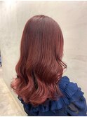 オトナ女子ツヤ髪アッシュカラーふんわりミディシースルーバング