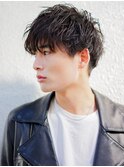 ナチュラルスパイラル×刈り上げマッシュ