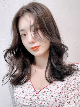 アイティーバイアルバム 松戸店(IT by ALBUM) ミディアムワンホンヘア_くびれヘアビタミンカラー_68524