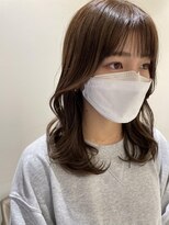 マージュ ギンザ(marju GINZA)&nbsp;顔まわりレイヤーカットにハイライトオリーブ