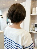 福山市美容室Caary人気 似合わせ柔らかショートスタイル