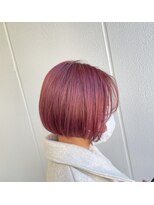 ガリカ シーム(Gallica/SEAM)&nbsp;【翁長孝輔】派手髪チェリーピンク×艶髪ワンカールボブ<原宿>