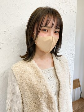 キジ(kiji) 【kiji】切りっぱなしミディ。　＃久屋美容院#丸の内＃髪質改善