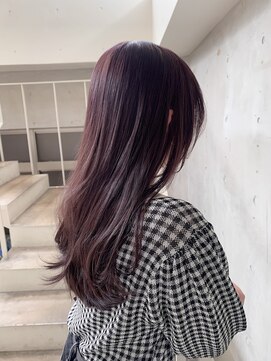 アクアオモテサンドウ(ACQUA omotesando) ☆透明感カラーブリーチなし韓国風ツヤ髪ラベンダーカラーピンク