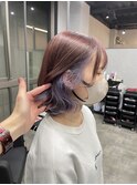 ピンクブラウン×ラベンダーカラー