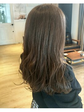 ブロッサム 熊谷店(Blossom) エアリーロング×艶ブラウン【熊谷/ブリーチ/グレージュ】