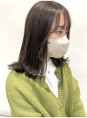オリーブグレージュ/鎖骨ボブ/ロブ/お顔まわり買った