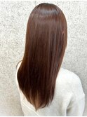 髪質改善　縮毛矯正　トリートメント　艶感　ストレート　ロング