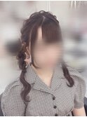 ふわふわツインテール/梅田ヘアセット