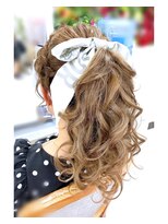 セットサロン ココ ＊ブランドリボン、ポニーテール＊