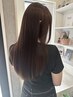 髪質改善カラー＋髪質改善ストレート￥26000