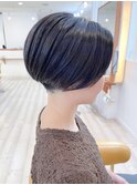 【morio成増/児玉】　刈り上げ2ブロックショート　黒髪