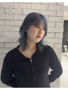 ジルバイジゼル(JILL by GiseL) Y _ブルーカラー/ミルクティー/中性ウルフ/ホワイト