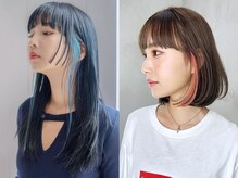 見える度にときめく髪色。【イヤリングカラー】＆【インナーカラー】でこっそり遊び心をプラス♪[銀座駅]