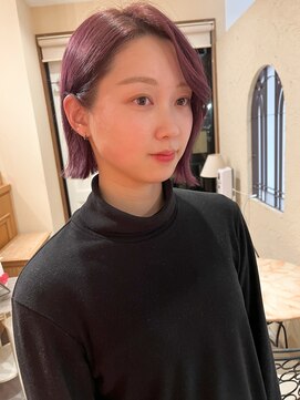 スニュウ(snuw) 【snuw_ayano】ラベンダーカラー/ボブ/ラベンダーミルクティー