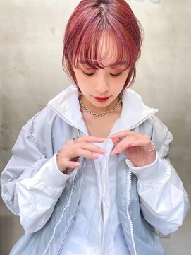 エイミー(Aimee) Aimee 町田　レイヤーボブ×チェリーピンク