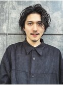 【耳掛けかき上げヘア】縦落ちパーマ大人色気ヘア