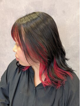 ザ ラブズ ラフズ ヘアー 本店(the loves laughs hair) レッドインナーカラー/ダブルカラー/ブリーチ