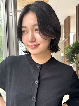 ビュートリアム 南青山(BEAUTRIUM) フレンチボブ海外ボブカーテンバング黒髪ボブ美海ちゃんボブ20代
