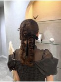 編みおろし/ツイン編みおろし/ヘアアレンジ