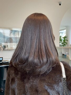 【DIFINO 青山】レイヤーカット/顔まわりカット/ブラウン