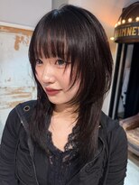 ノラ ヘアーサロン(NORA HAIR SALON)&nbsp;ハッシュカットミディアムレイヤーステップカットウルフカット