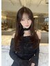 【HARUNA指名2回目以降】カット+透明感カラー+3stepTR ￥14000～